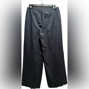 .J. Crew black cotton wide leg trousers 6
